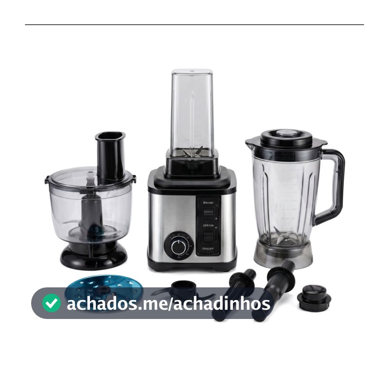 Conjunto de Processador de Alimentos Doméstico Multifuncional 6 em 1 de Alta Potência 1000W