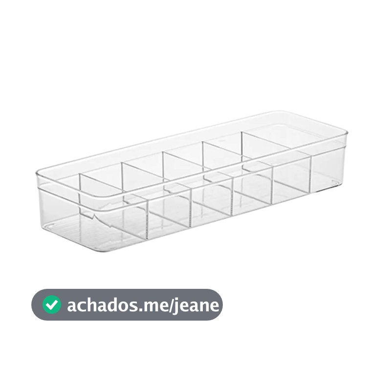 Organizador Armários Acrílico 6 Divisórias Cozinha Closet Quarto