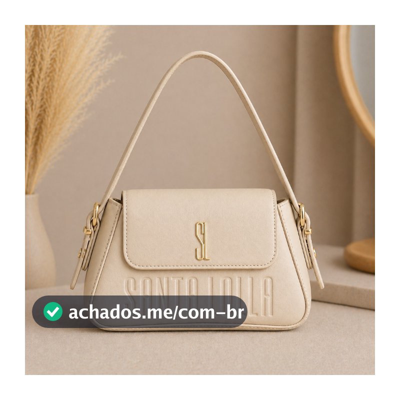 Bolsa Mari Feminina Pequena Estruturada Elegante Alça Fixa Design Moderno Sofisticado