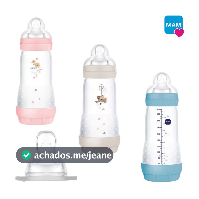 Mamadeira MAM Easy Start 320ml Original Anticólica Bebê +4 Meses