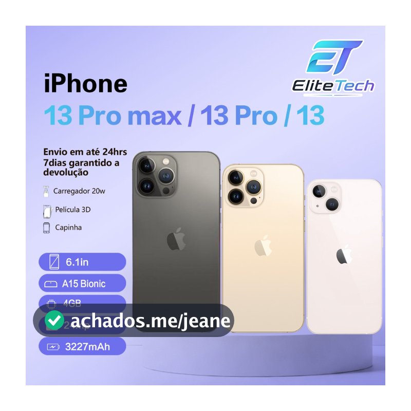 Celular IPhone 13 / 13 Pro/ 13 Pro Max 128gb Com
