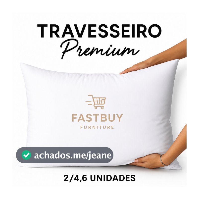Kit 2 Travesseiro Premium 100% Microfibra 70x50 Antialérgico Antiácaro Ortopédico Firme