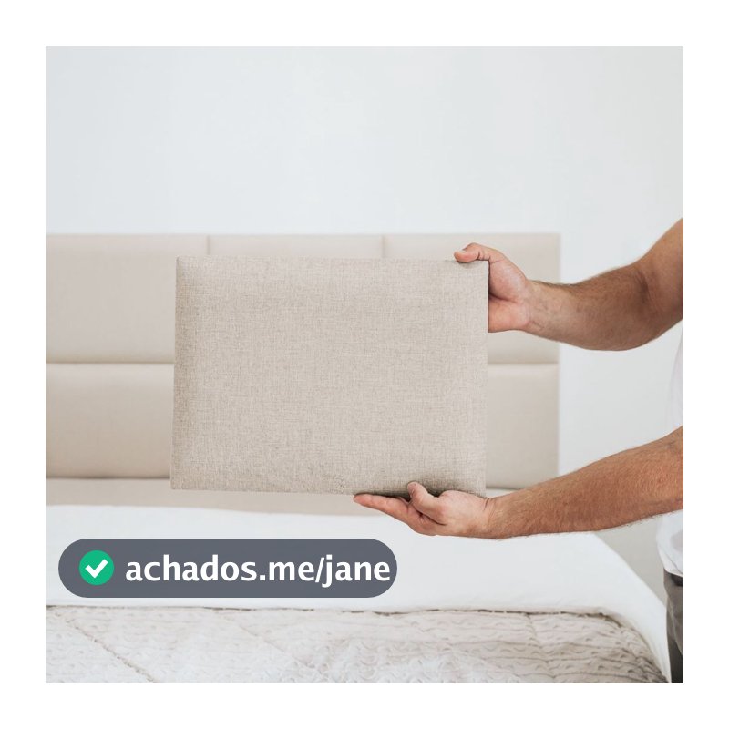 Cabeceira em Linho Premium - Módulo 30x40 - Cama Solteiro, Casal, Queen e King