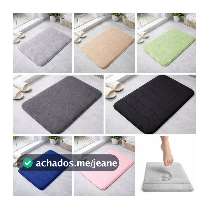 Capacho Tapete Emborrachado Antiderrapante Banheiro Versátil Duravel Confortavel