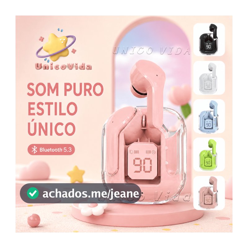 Air31 Fone de Ouvido Bluetooth Sem Fio – Graves Potentes, Cancelamento de Ruído &Tela Digital