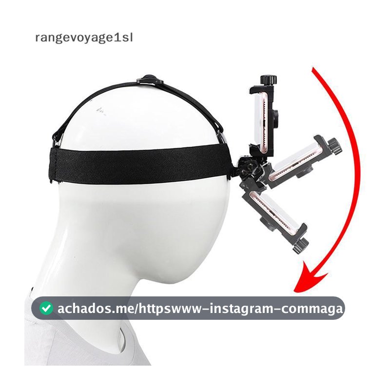 [rge] Braet Montado Na Cabeça Ajustável Transmissão Ao Vivo Suporte Para Celular Perspectiva De Primeira Pessoa Presente