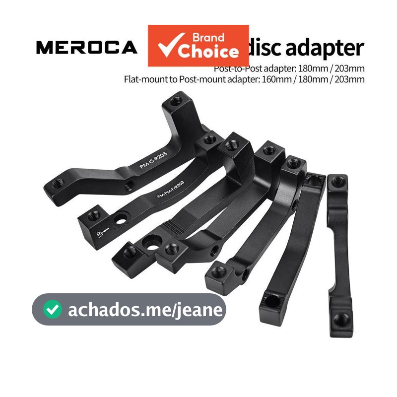 Adaptador de Freio a Disco MEROCA para Garfo Dianteiro de Mountain Bike A/B Post para Converter 160mm, 180mm e 203mm