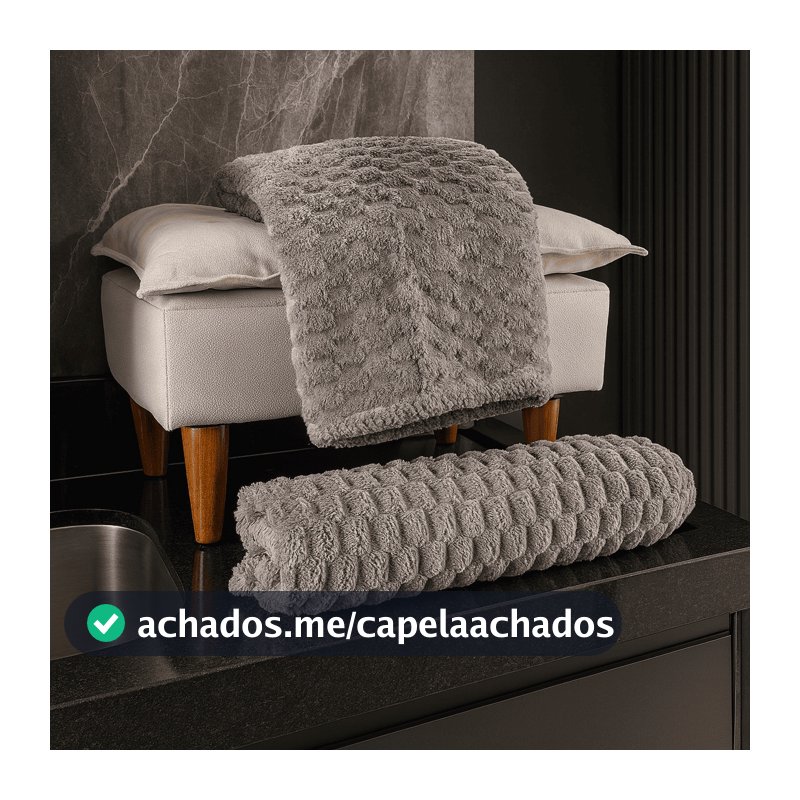 Kit c/2 Toalha de Banho Micro-Fibra Luxo 140cm x 70cm