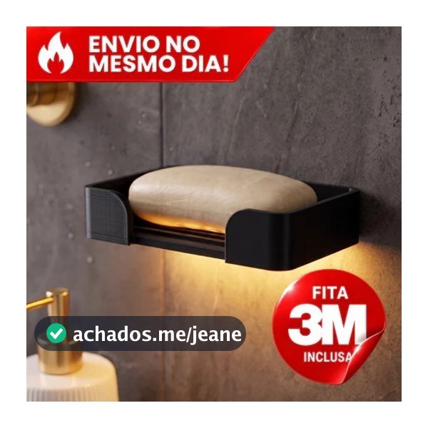 Suporte Saboneteira Parede Fita Dupla Face Drenagem Organizador Banheiro Sem Furar Banheiro Lavanderia