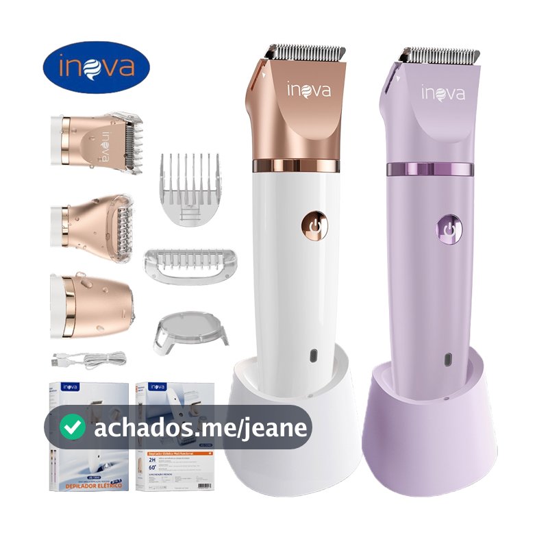 Inova Aparador Íntimo mulheres Depiladora à Prova d'Água com Luz | Para Virilha, Axilas, Peito e Corpo Todo