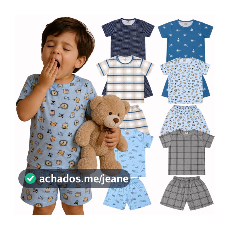Pijama Infantil Menino do 4 ao 14 anos | Roupa de Dormir Infantil | Pijama Infantil Masculino