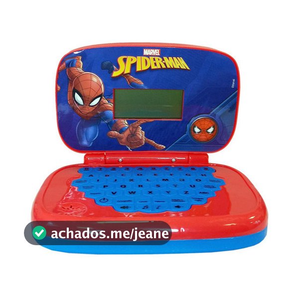 Laptop Infantil Educativo Spider Man Homem Aranha Candide