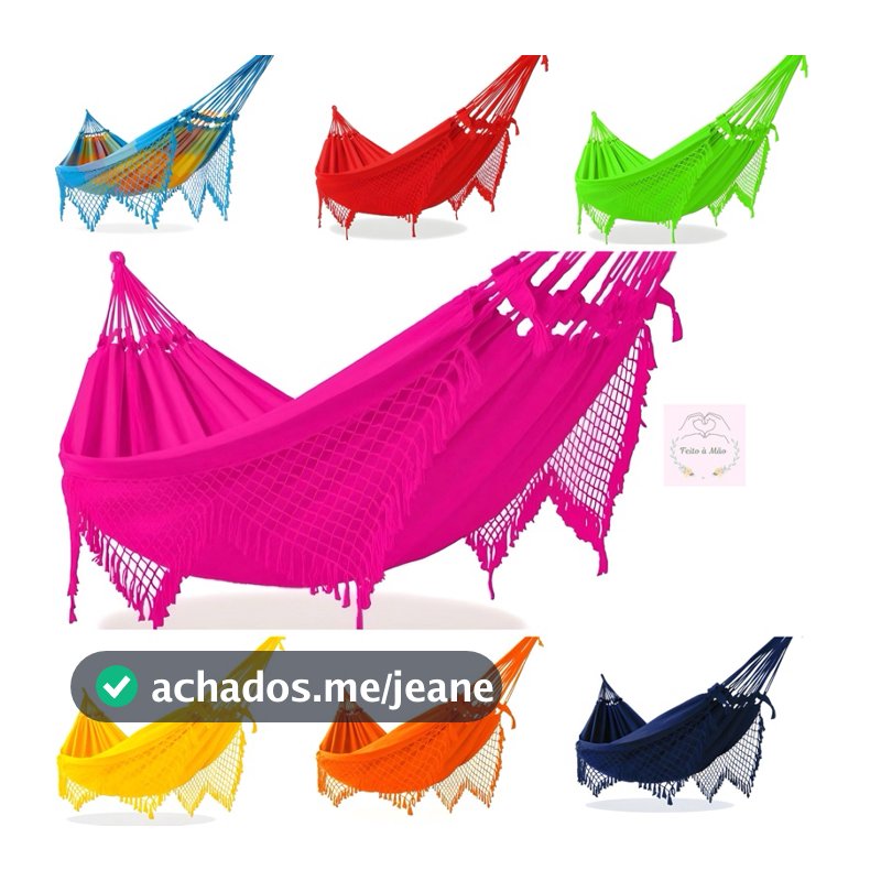REDE DE DESCANSO CASAL GRANDE VÁRIAS CORES