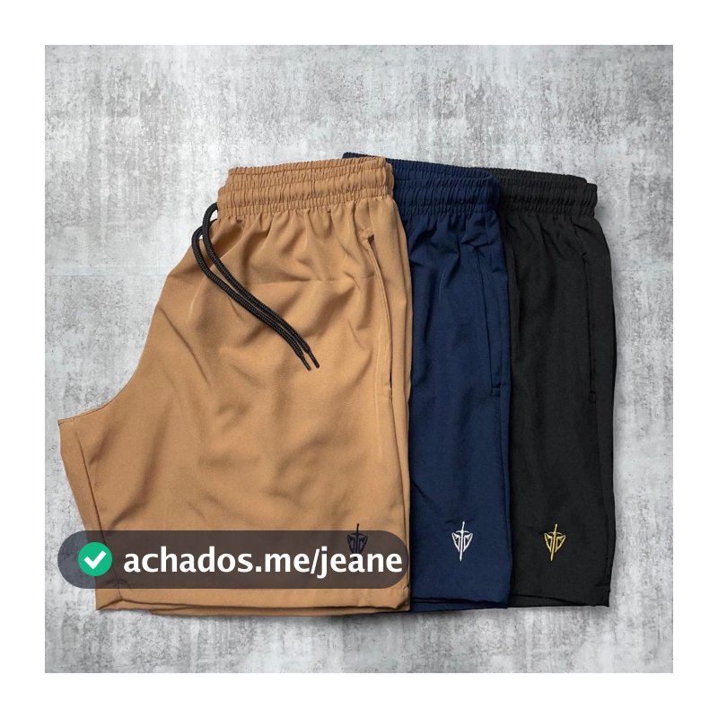 Kit 2 Short Tactel Masculino Plus Size De Praia Bermuda Mauricinho P ao G4 Esportivo Treino