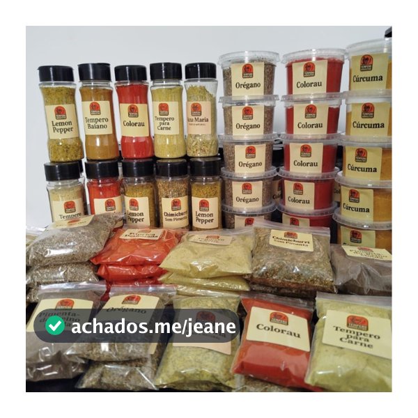 Kit com 20 Temperos e Condimentos Naturais em Sachês Sem conservantes Envio Rápido