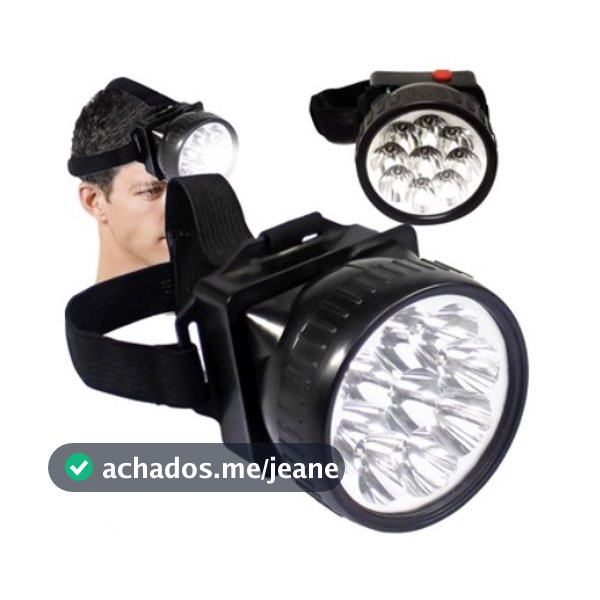 Lanterna De Cabeça 7 Leds Para Leitura Caça Pesca