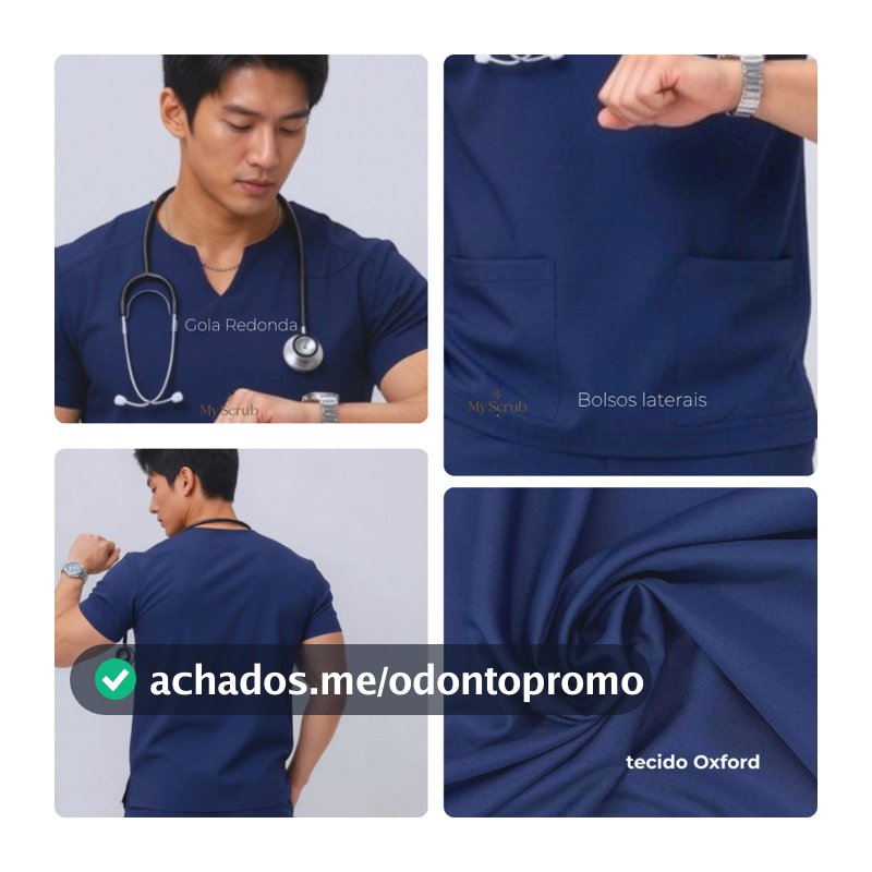 Conjunto Masculino Pijama Cirúrgico Unifome Hospital Enfermeiro Scrub - ISRAEL