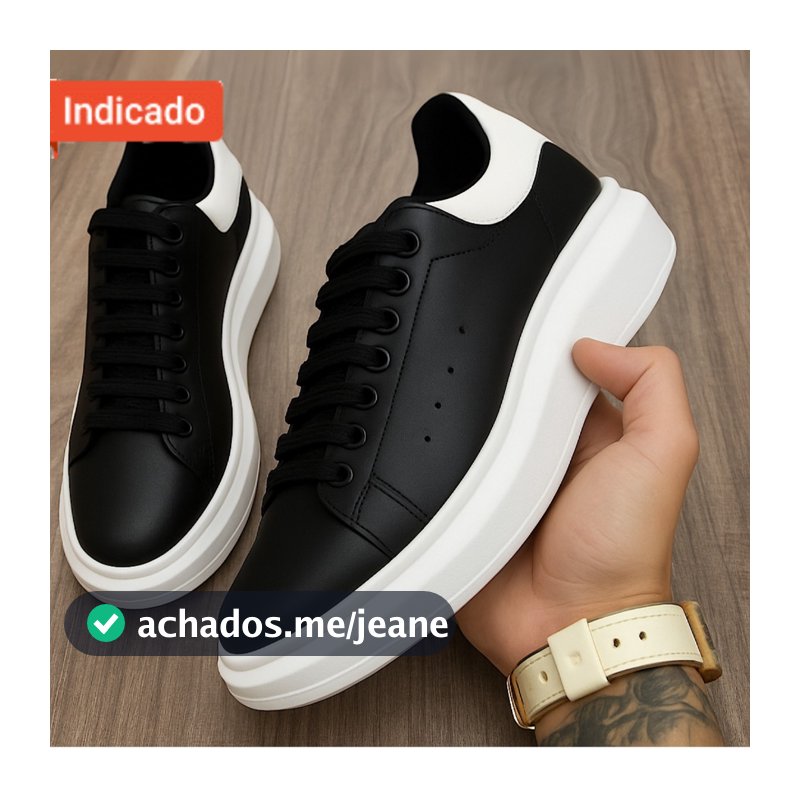 Sapatenis Casual Masculino Sneaker Sola Alta Macio Chunky Confortável Estiloso Sola Oversize Lanç