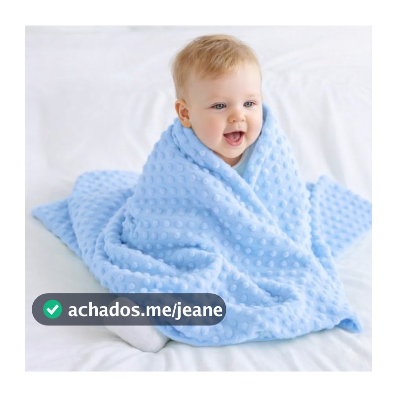 Manta Pipoquinha Bebê Cobertor Conforto Premium Algodão