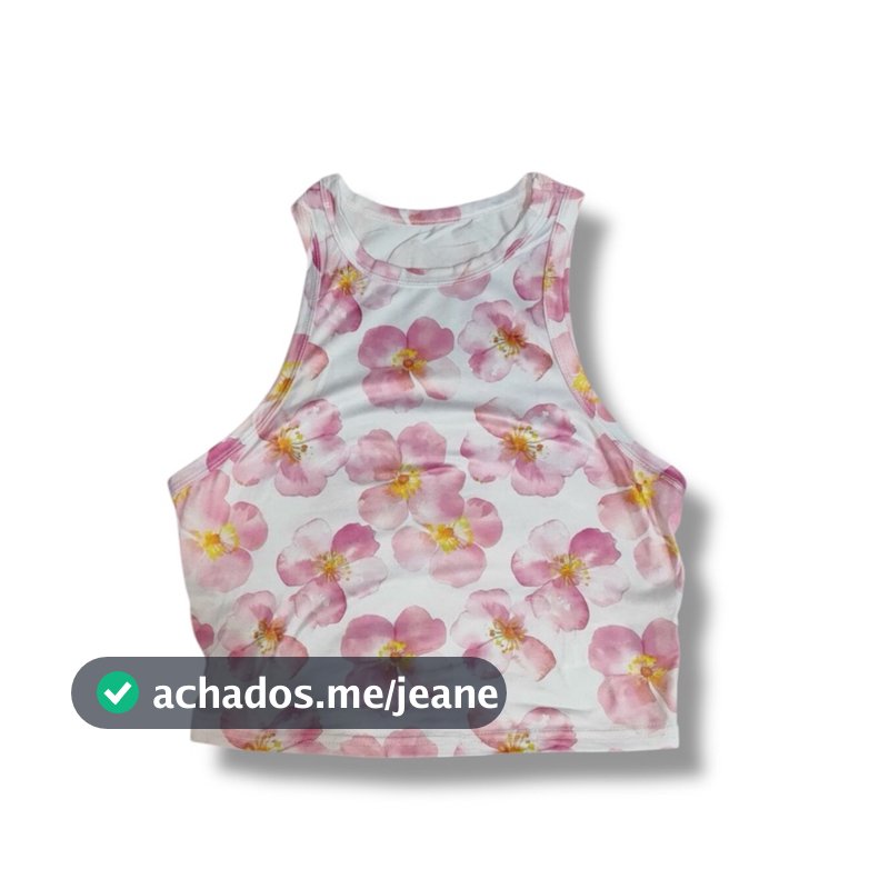 Regata Casual Simples de Cobertura Total com Estampa Floral Rosa, Decote Redondo, Vestido Justinho, Adequado