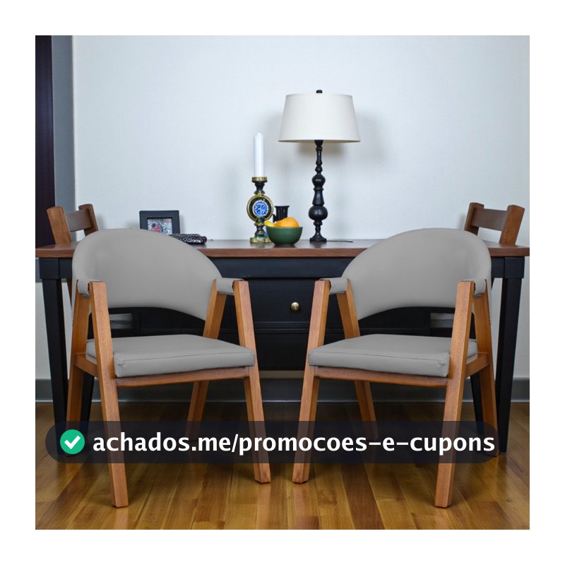Kit 2 Cadeiras de Jantar em Madeira Maciça COURÍSSIMO Madrid