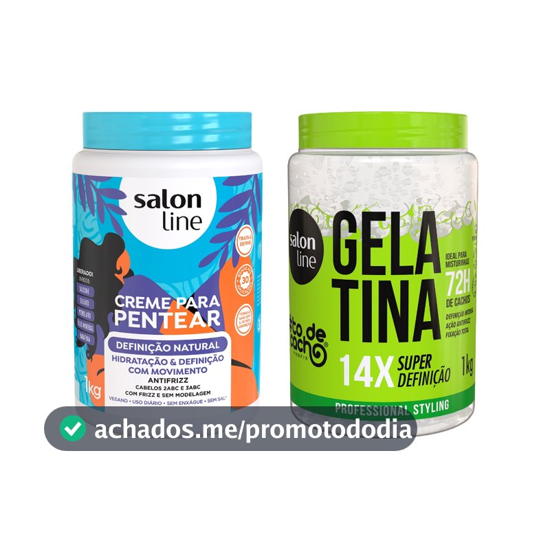 Kit Super Definição com Creme para Pentear e Gelatina