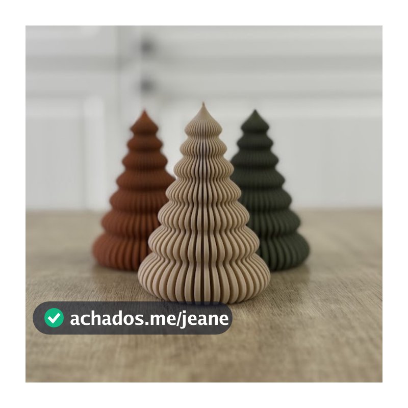 Mini Árvore de Natal Moderna em Impressão 3D – Decoração Minimalista