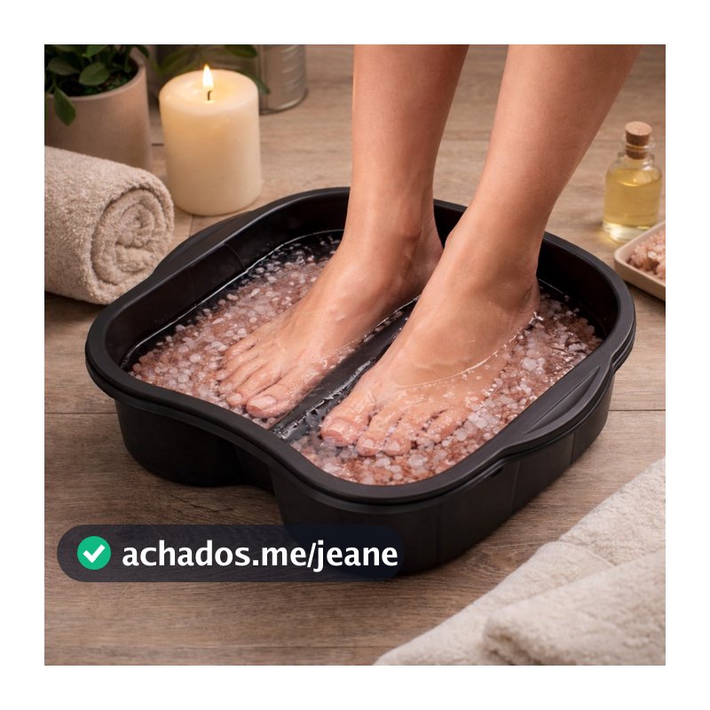 Bacia Escalda Pés Pedicure Spa Massageadora Relaxante Antiestresse