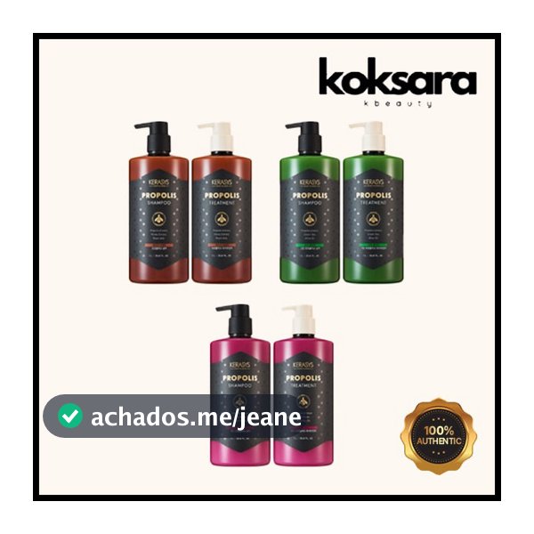 kerasys royal propolis original, green, red shampoo & treatment 1000g