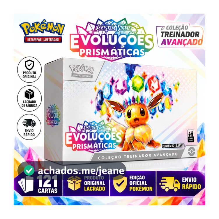 Box Treinador Avançado Evoluções Prismáticas EV8.5 - Pokémon TCG