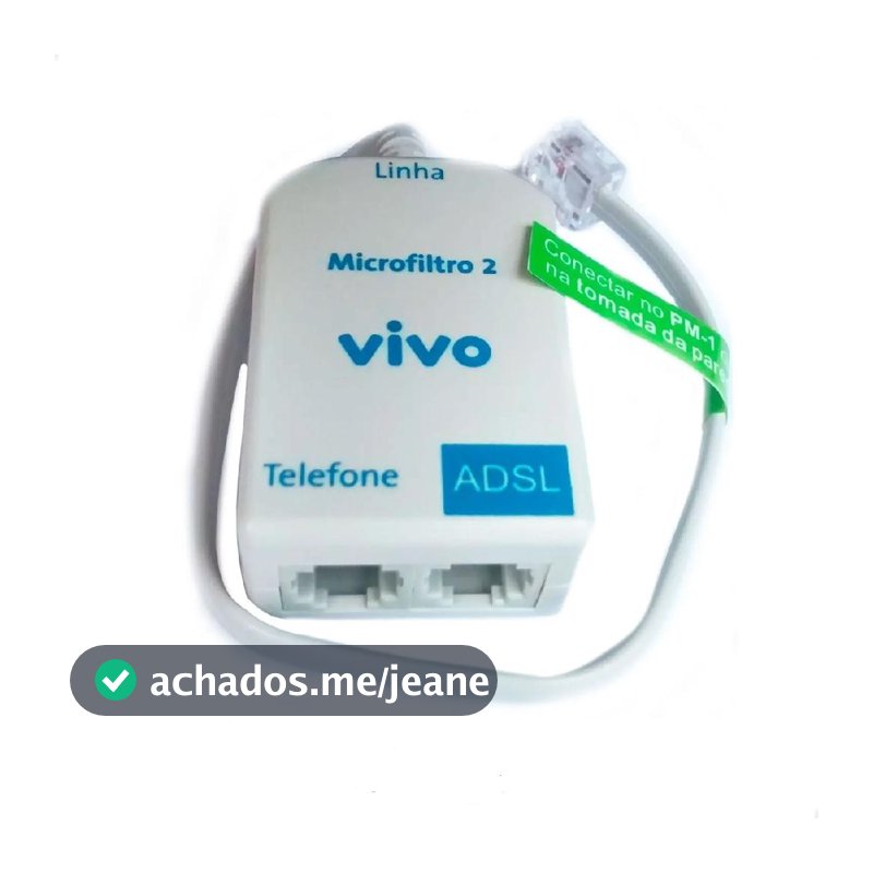 ADSL Duplo C/ Anatel – Kit 4 p/ Internet e Telefonia