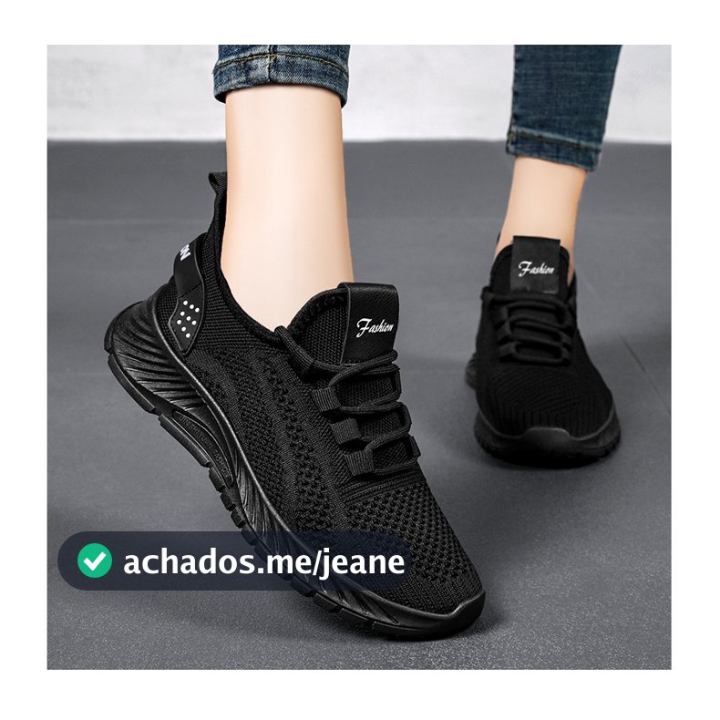 Senhoras respirável malha moda sapatos esportivos-Casual todas as estações baixo-Top rendas tênis de corrida e tênis,