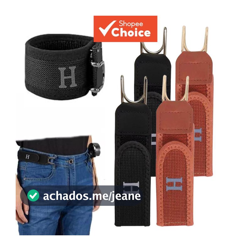 1/2/4 Peças Cinto Elástico Ajustável com Fecho de Gancho e Velcro, Acessório para Uso Casual e Atividades ao Ar Livre