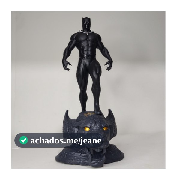 Action Figure Pantera Negra Miniatura Wakanda Boneco de Decoração Marvel Super-Herói T'Challa Disney