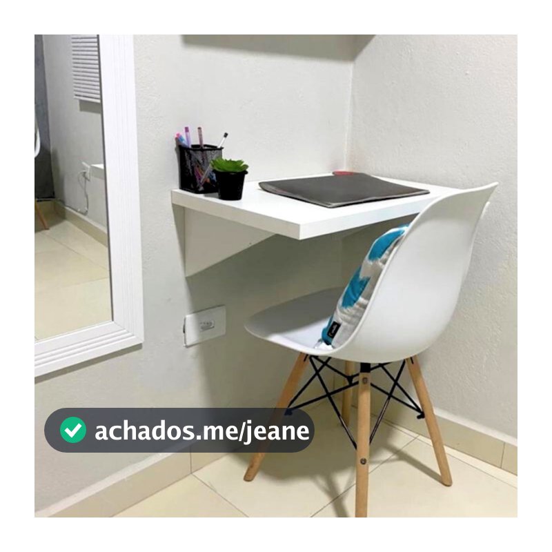 Bancada Grossa Suspensa Notebook Home Office Mesa De Estudo 100% Mdf