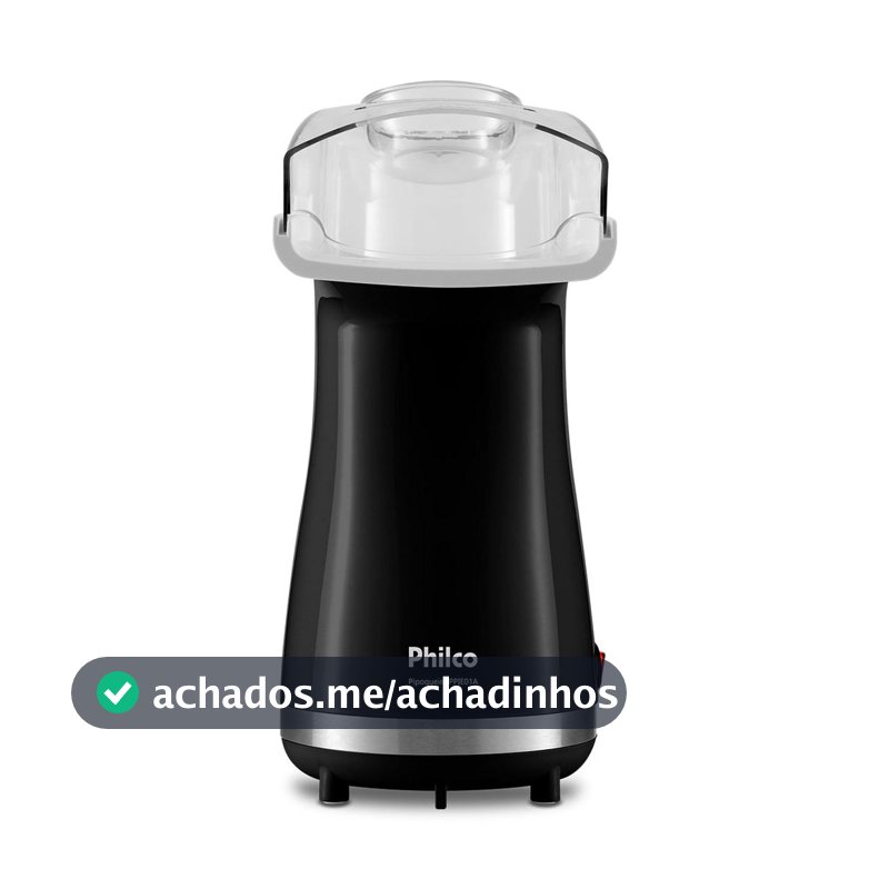 Pipoqueira Elétrica Sem Óleo Philco Preta 1200W PPIE01A