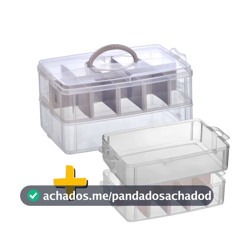 Maleta Organizadora 4 Bandejas Multiuso Caixa Costura, Remédios, Brinquedos, Xuxinha Cabelo, Odonto