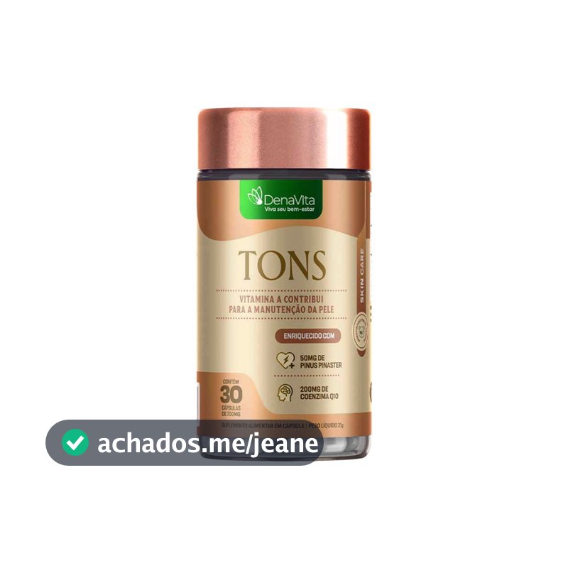 Tons Suplemento Para Melasma Clareador De Manchas e Uniformizador De Pele - Denavita