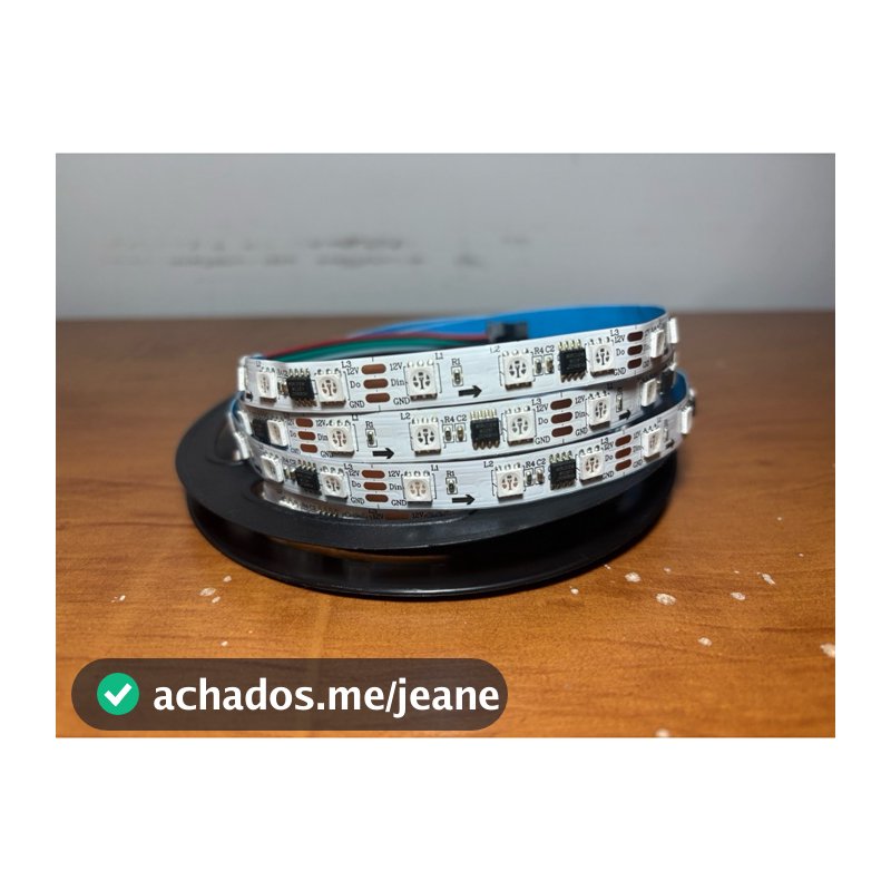Fita led ws2811 300 leds 12 Volts original Worldsemi som automotivo