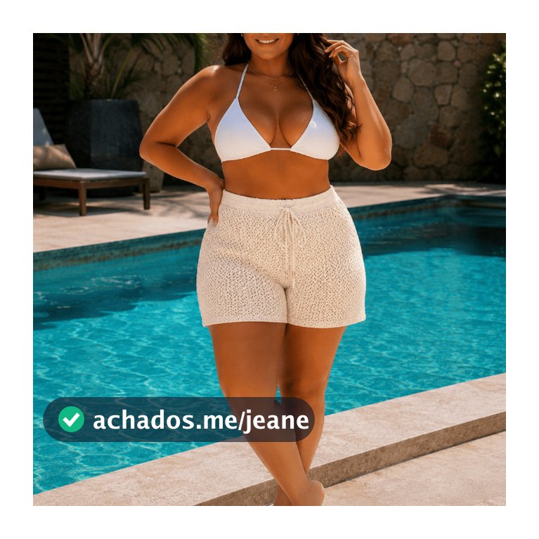 Short Feminino Saída de Praia em Tricot Linha Verão Plus Size