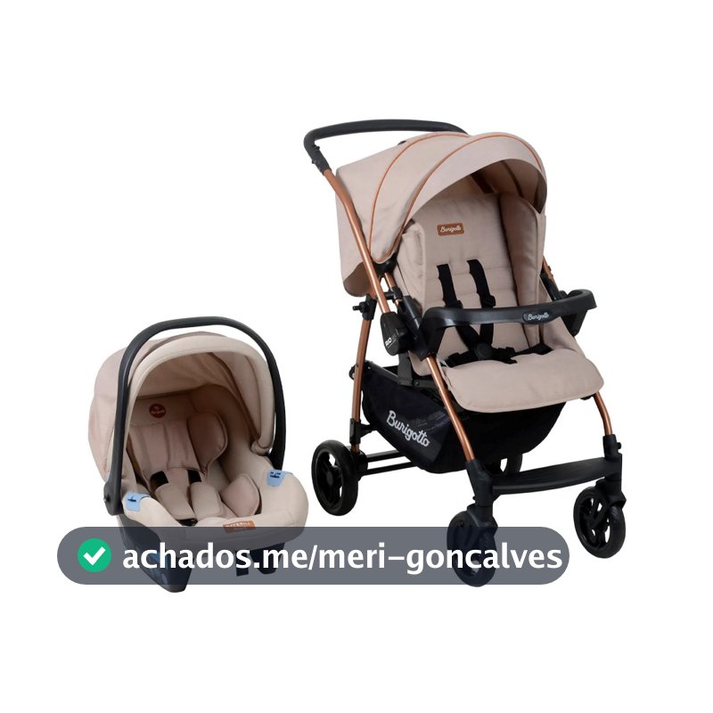Carrinho e Bebê Conforto Rosa Rio 22 Mon Amour Burigotto (0 À 22Kg)