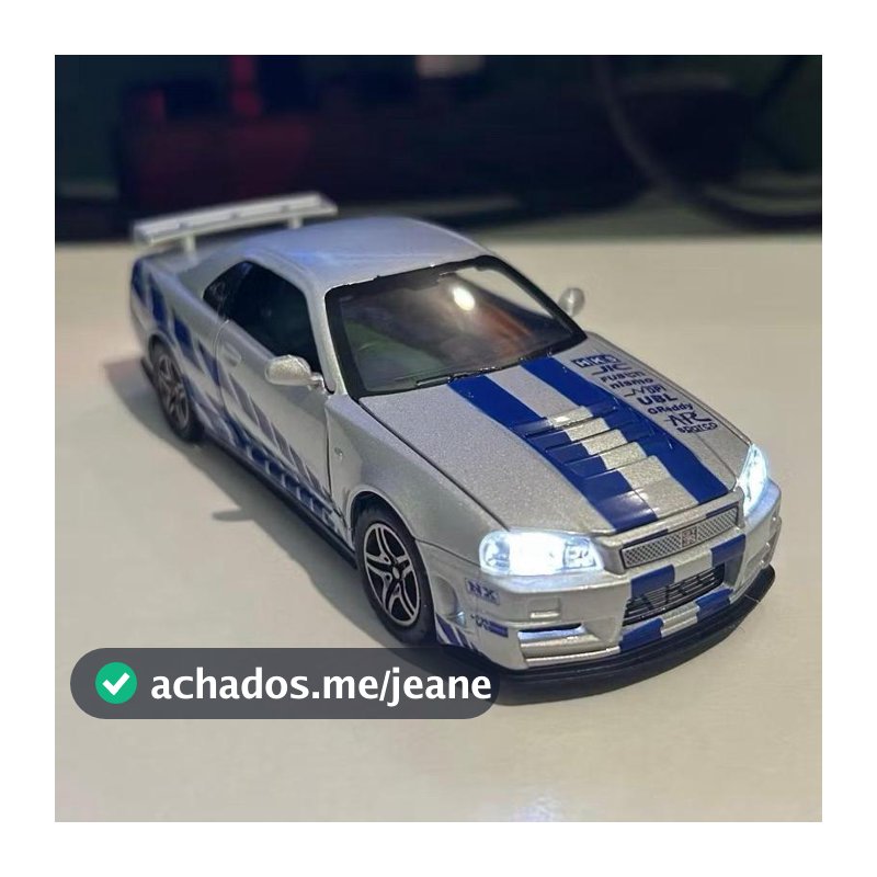 Nissan Skyline GTR R34 Miniatura Colecionável