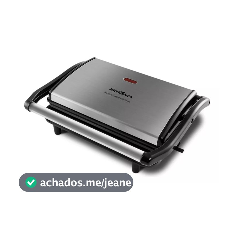 Sanduicheira e Grill Britânia Press 2 em 1 127V