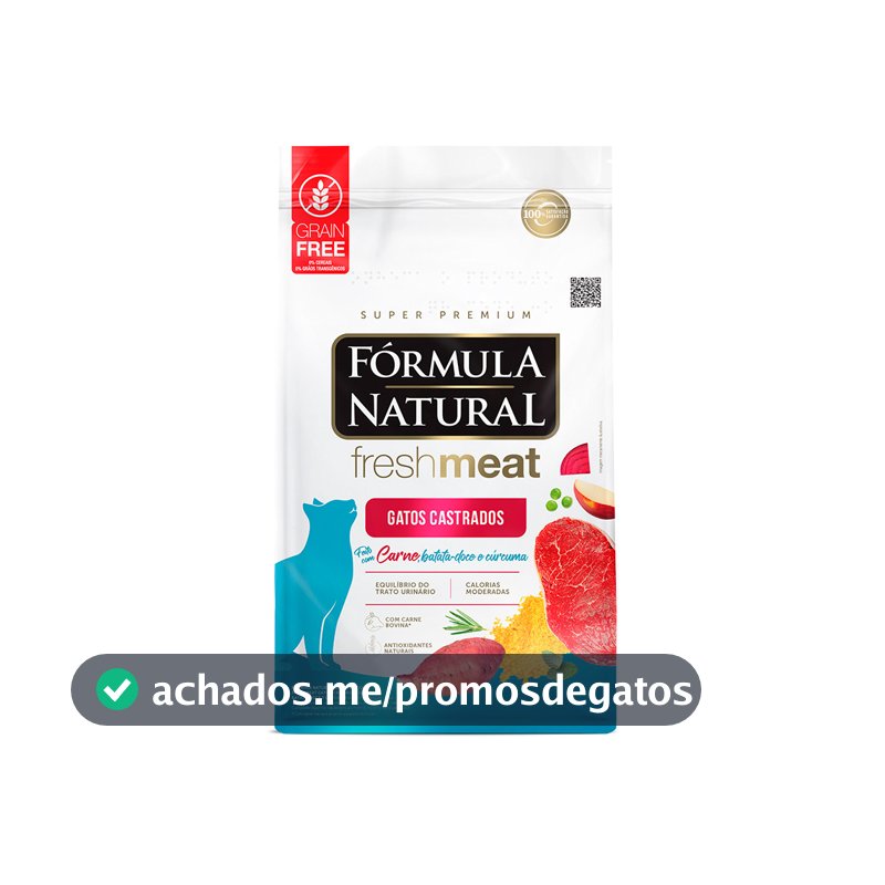 FORMULA NATURAL FRESH MEAT GATO CASTRADO CARNE 10,1KG