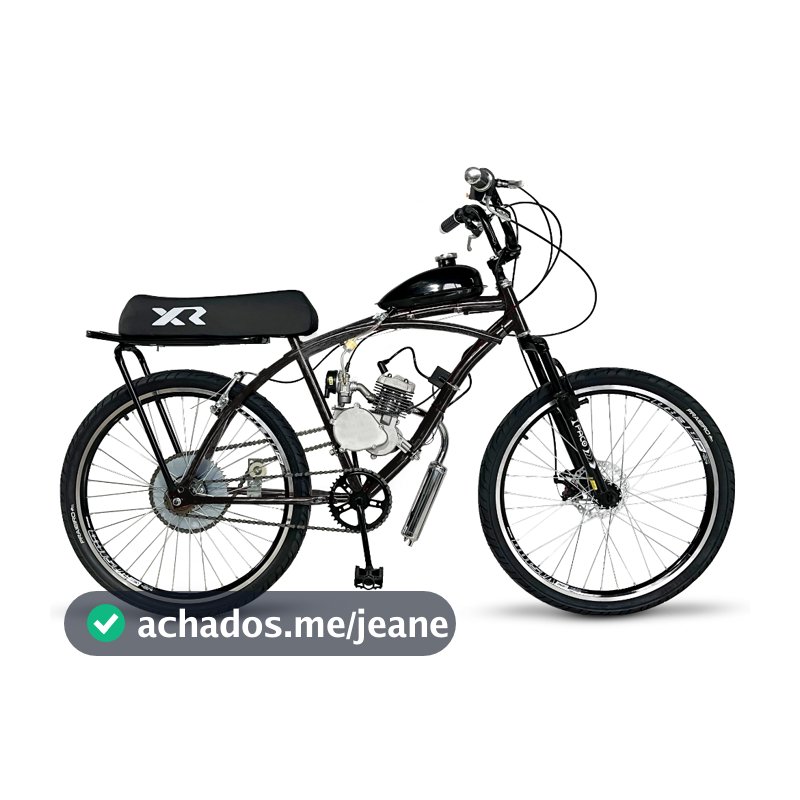 BIKE BICICLETA MOTORIZADA 80CC ARO 26 MODELO CAICARA COM KIT BANCO XR COMPLETA