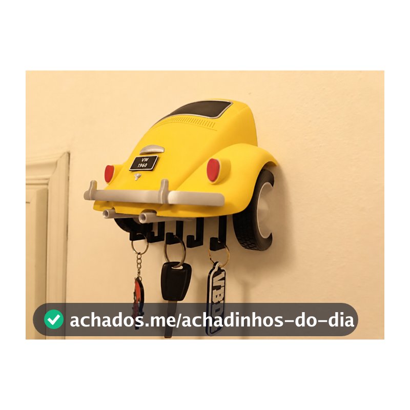 Porta-chaves Vw Fusca 1960 Clássico Decoração Garagem bar gamer