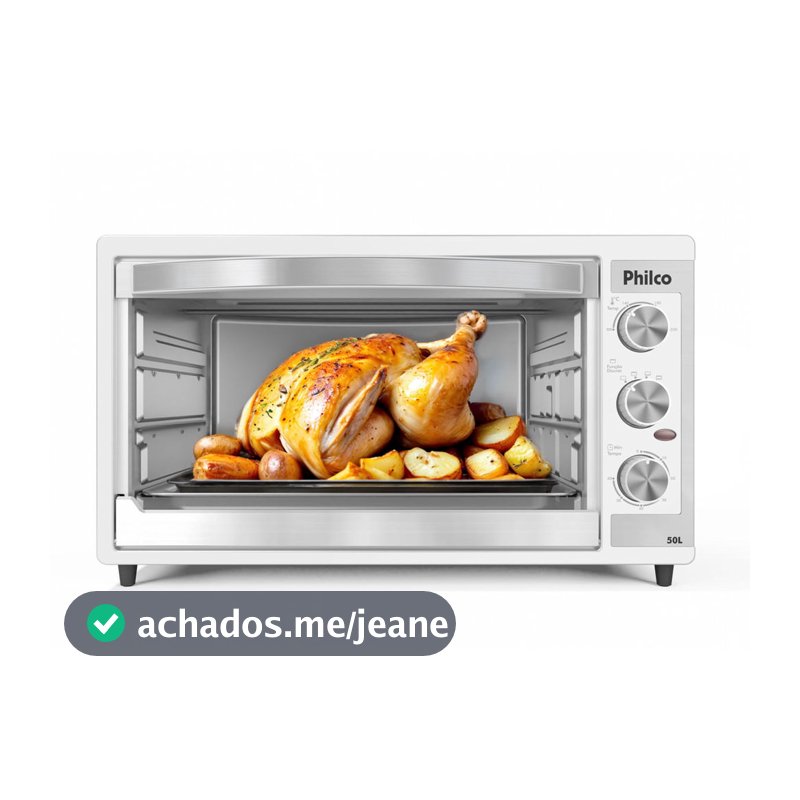 Forno Elétrico Philco 50L Branco Dupla Resistência PFE52B