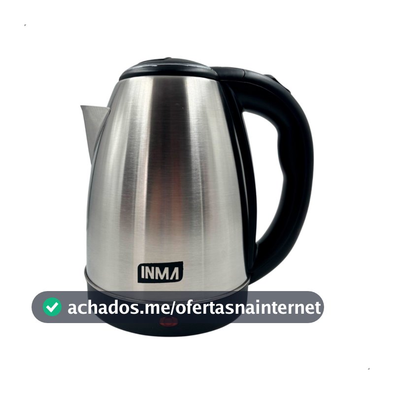 Chaleira Elétrica Inox Portátil 1,8l Jarra Térmica Esquenta Chá Ferve Água Rápido Inma 110v ou 220v