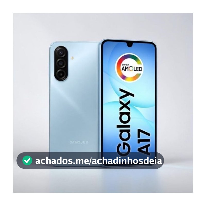 Samsung Galaxy A17 4G 128GB 4GB RAM Tela Super AMOLED 90Hz NFC Android 15