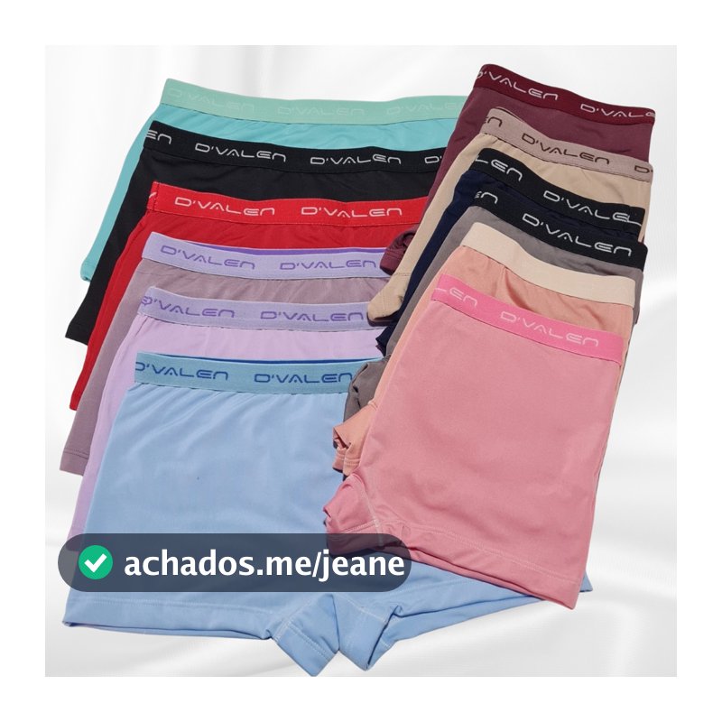Kit 10 Calcinhas Shortinho Box Feminina Plus SIze Cueca Feminina Calcinha Boxer Feminina